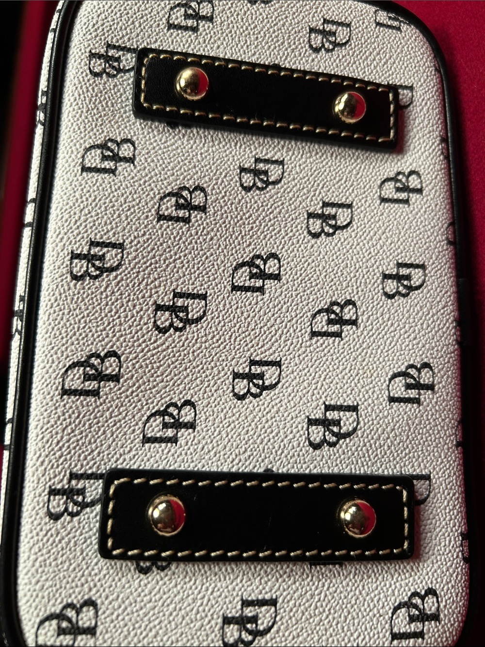 Dooney & Bourke Gretta White Monogram Crossbody with Black Trim - Picture 11 of 11